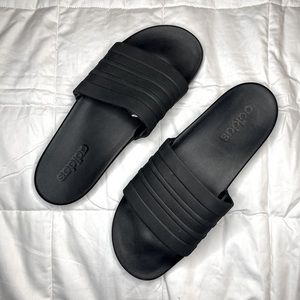 Black Adidas Slides - Size 11